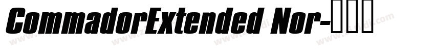 CommadorExtended Nor字体转换